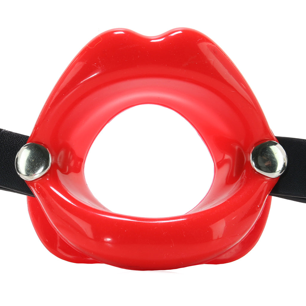 Silicone Lips Gag in Red Bondage and Fetish > Ball Gags & Mouth Restraints