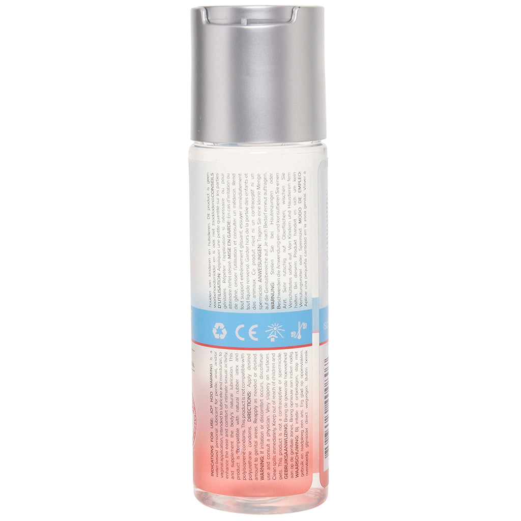 H2O Warming Personal Lube in 4oz/120ml Lubes and Lotions > Stimulating Lubricants