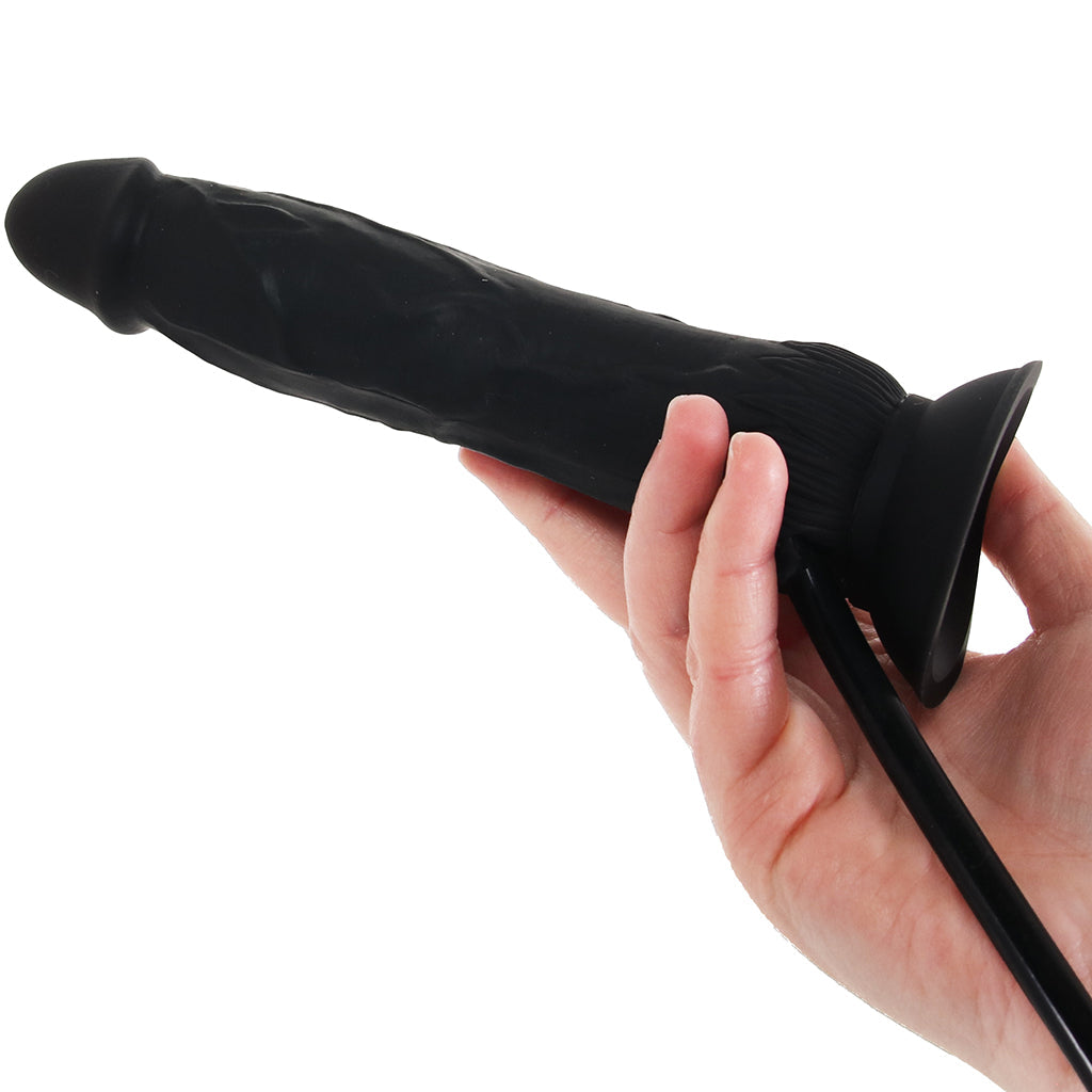 Size Up 7.5 Inch Silicone Inflatable Dildo Dildo Sex Toys > Realistic Dildos
