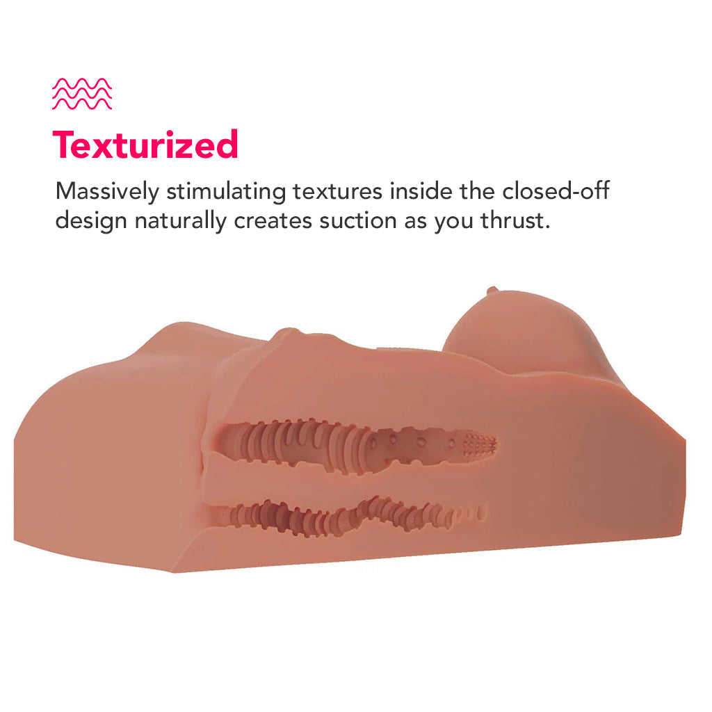 PDX Plus Perfect DD's Masturbator in Tan Male Masturbators > Realistic Butts