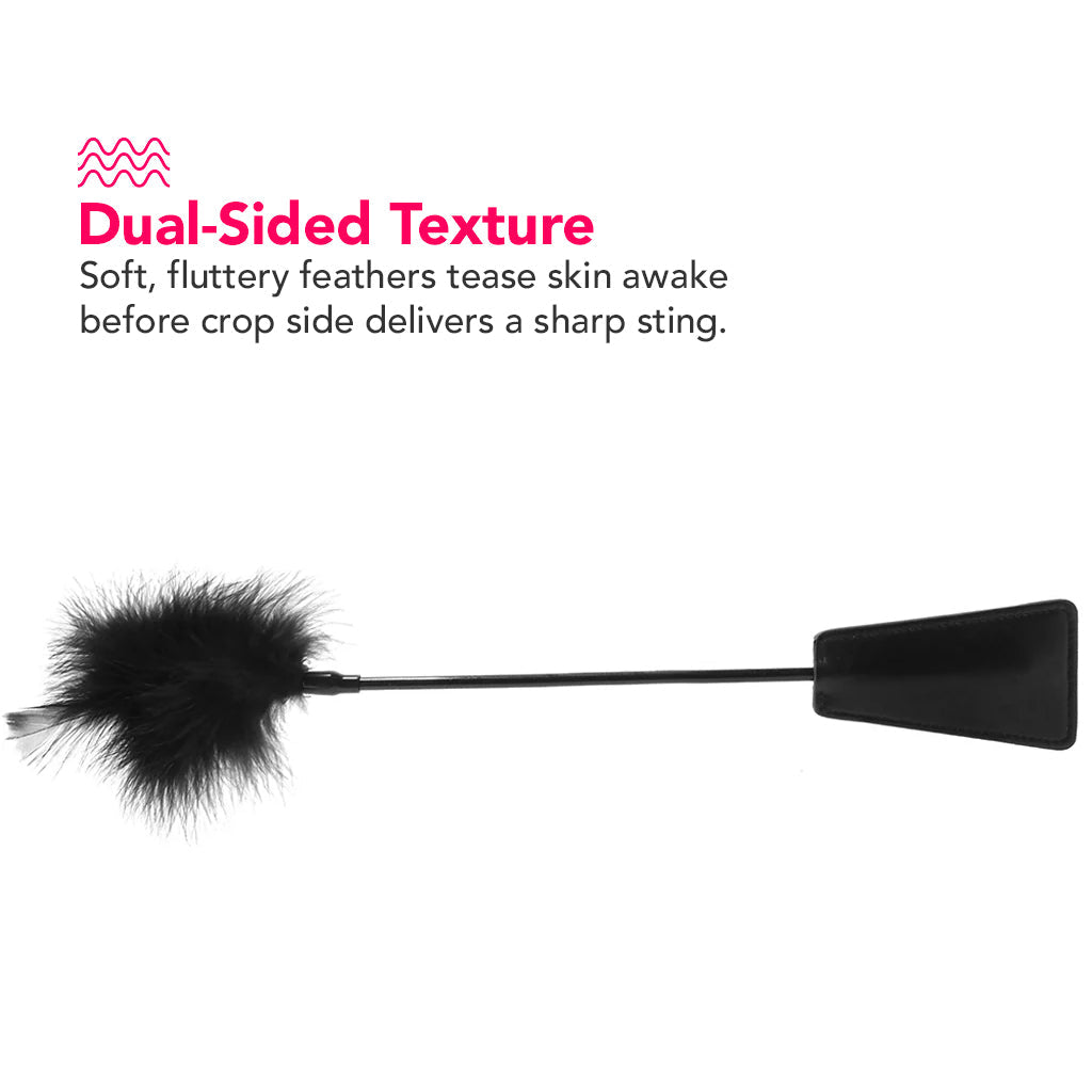 Ouch! Feather Crop in Black Bondage and Fetish > Whips and Crops