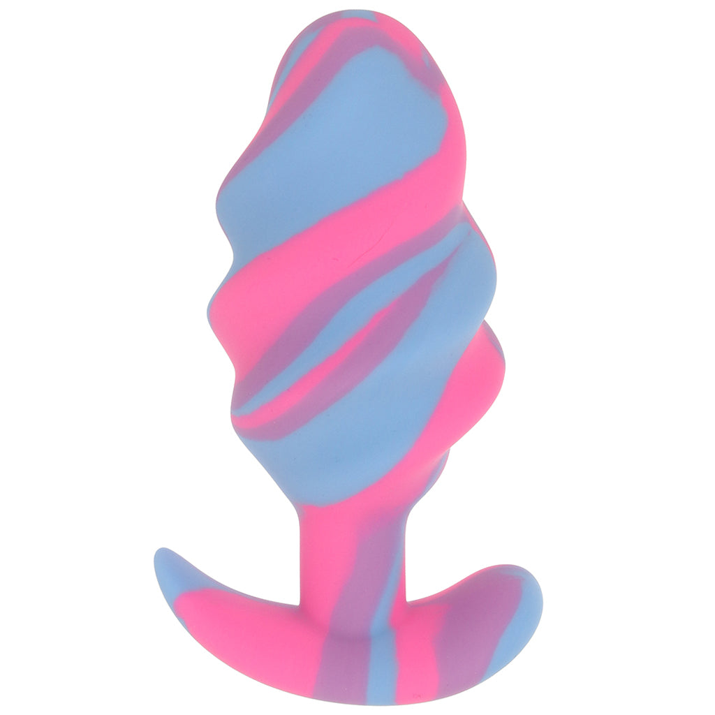 Creature Cocks Unicorn Swirl Silicone Butt Plug in Large Anal Sex Toys > Butt Plugs