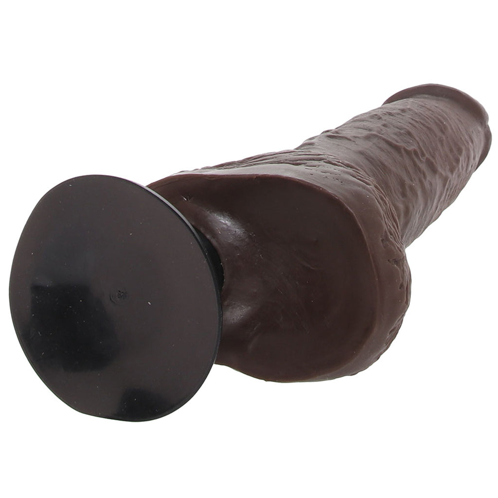 King Cock 10 Inch Vibrating Dildo with Balls in Brown Vibrators > Realistic Vibrator Dildos