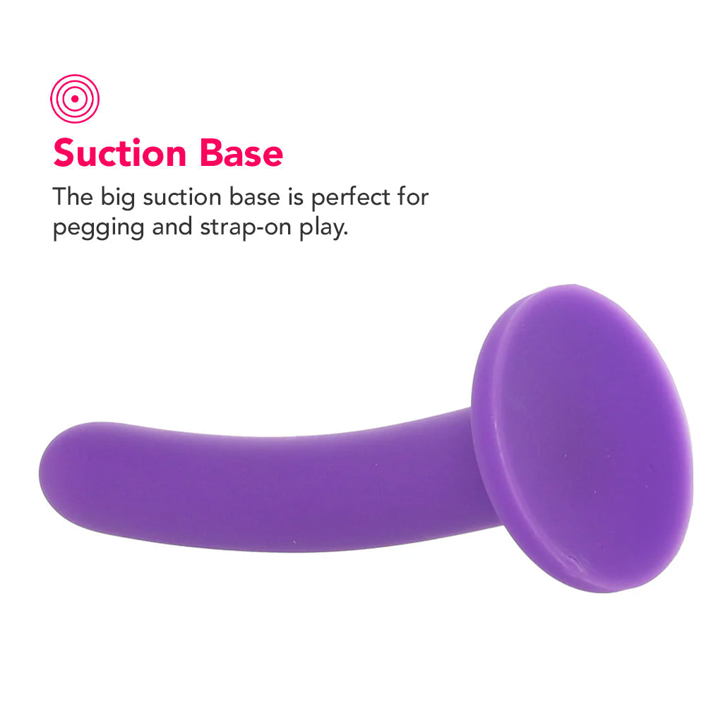 PinkCherry Premium 6 Inch Purple Silicone Slim Anal Dildo Dildo Sex Toys > Anal Dildos