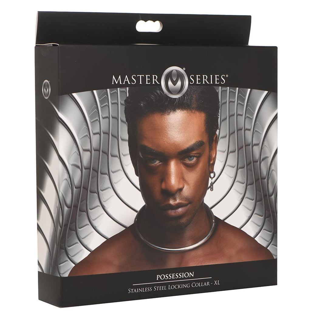 Master Series Possession Steel Lock Collar Bondage and Fetish > Leashes and Collars