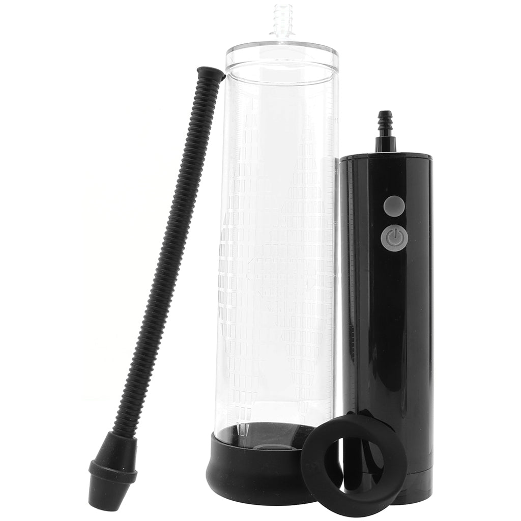 Pumped Extreme Power Rechargeable Auto Pump in Clear Male Enhancement > Penis Pumps