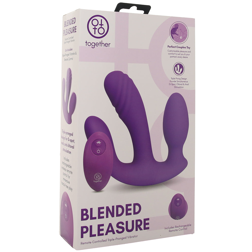 Together Blended Pleasure Triple Prong Vibe Vibrators > G-Spot Vibrators