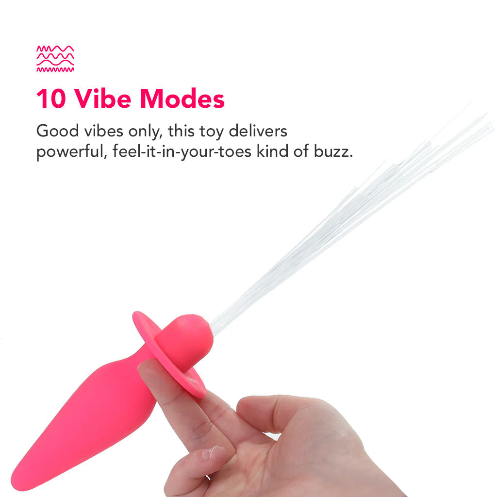 Southern Lights Vibrating Butt Plug in Pink Anal Sex Toys > Butt Plugs