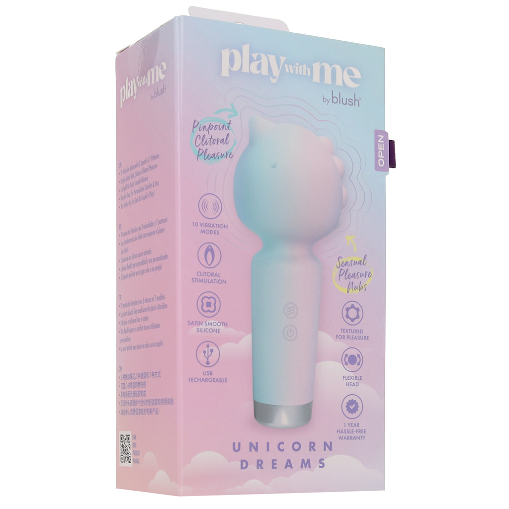 Play With Me Unicorn Dreams Wand Vibe Vibrators > Clitoral Stimulators