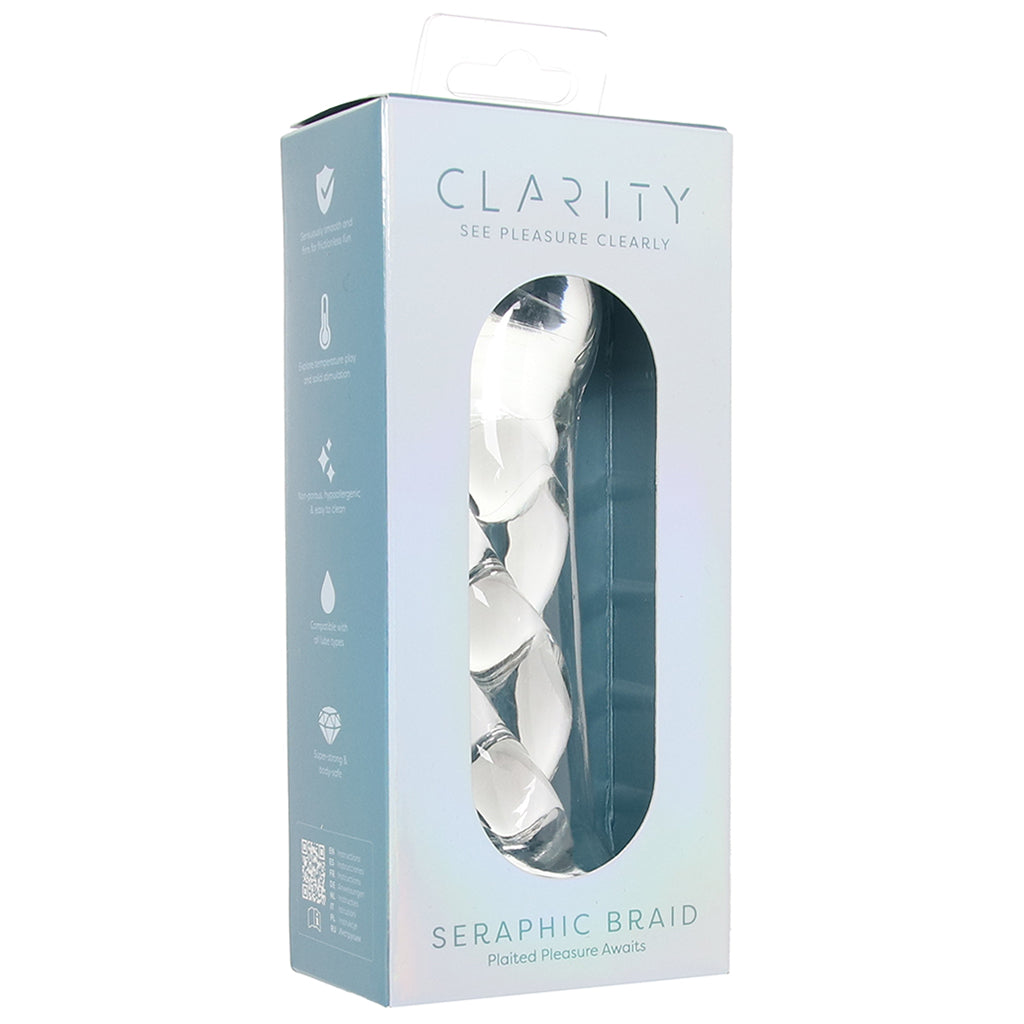 Clarity Seraphic Braid Glass Dildo Dildo Sex Toys > Pyrex Glass Dildos
