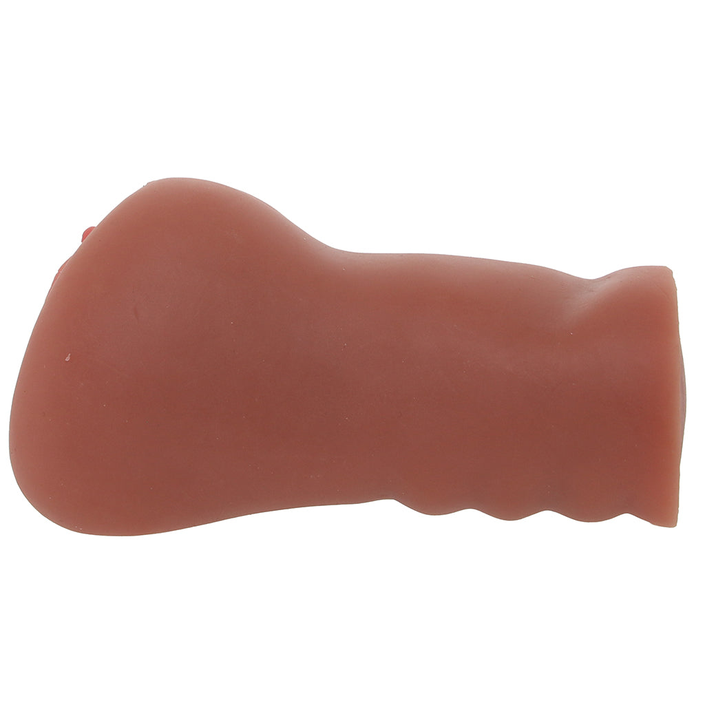 Stroke It Juicy Pussy Stroker in Brown Male Masturbators > Pocket Strokers