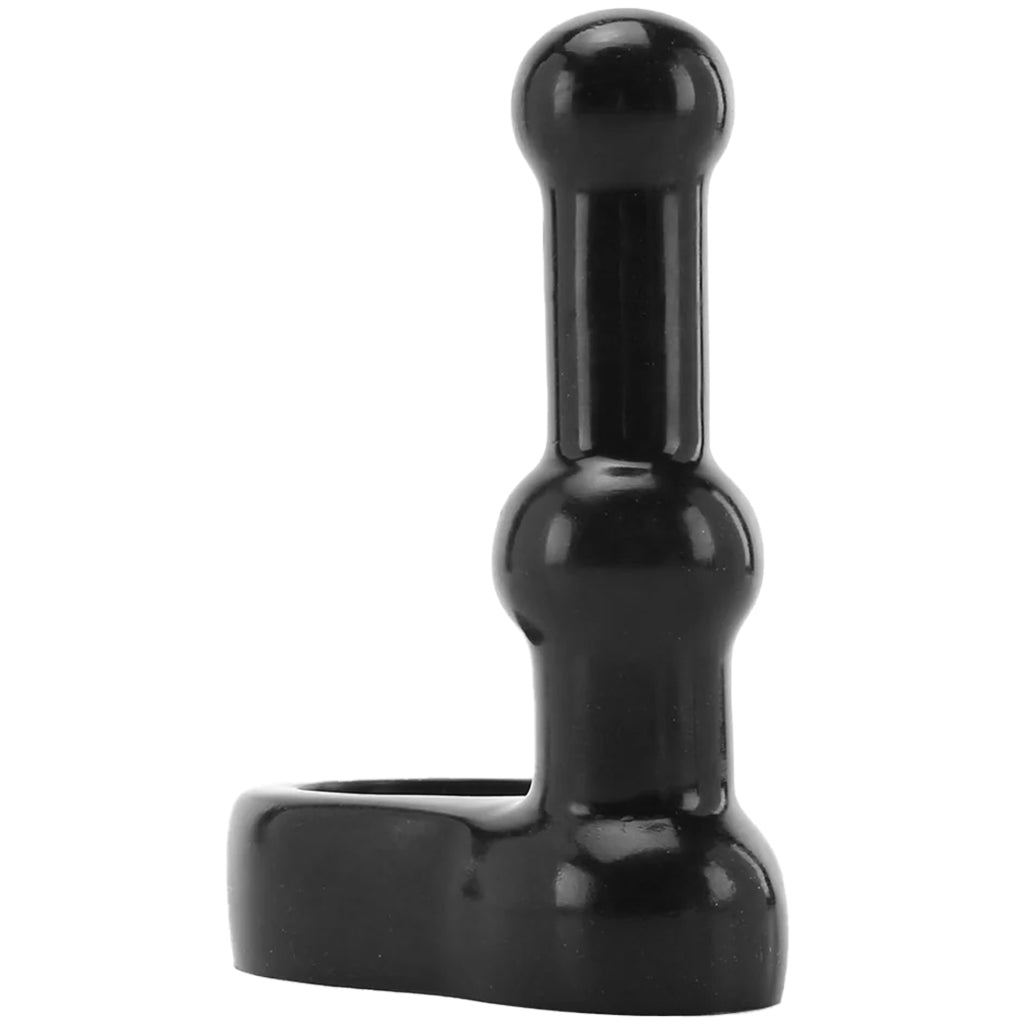 Platinum Silicone The Double Dip in Black Anal Sex Toys > Butt Plugs