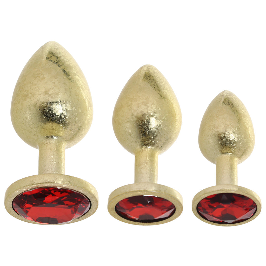 Ouch! Milan Collection Metal Anal Plug Set Anal Sex Toys > Butt Plugs