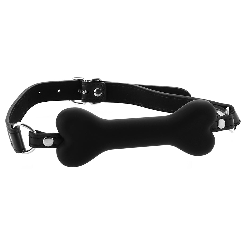 Ouch! Puppy Play Silicone Bone Gag Bondage and Fetish > Ball Gags & Mouth Restraints