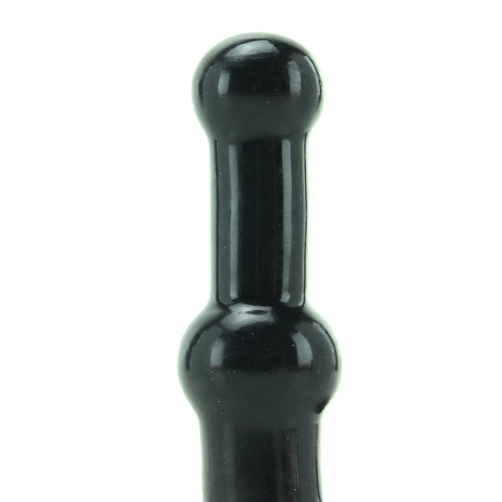 Platinum Silicone The Double Dip in Black Anal Sex Toys > Butt Plugs