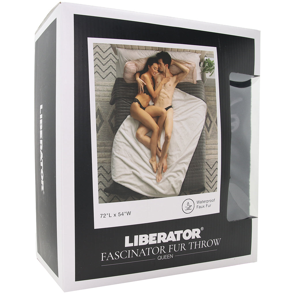 Fascinator Queen Faux Fur Throw in Black Bondage and Fetish > Tools & Accessories