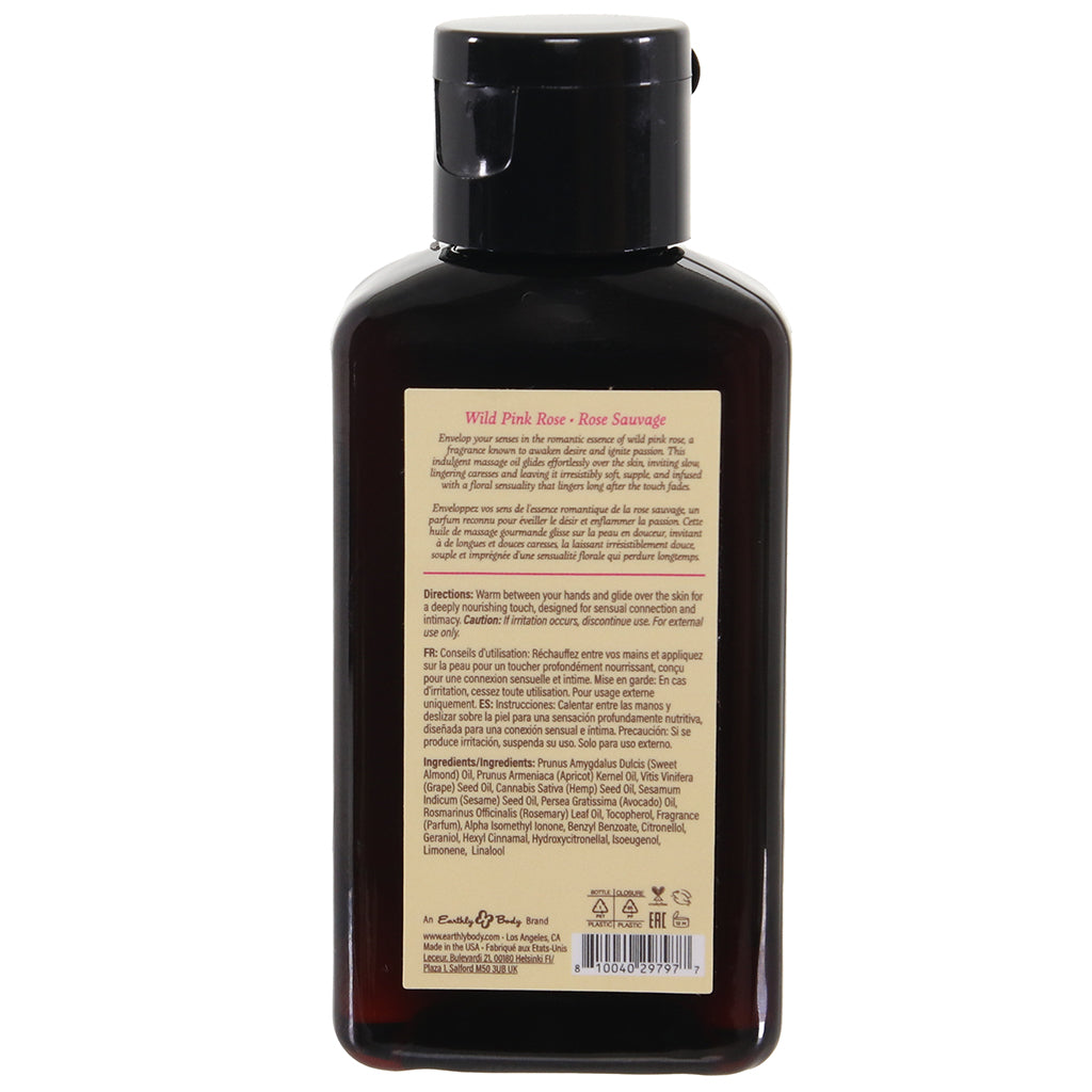 At Night Massage Oil 2oz/60ml in Wild Pink Rose Lubes and Lotions > Erotic Massage Oils