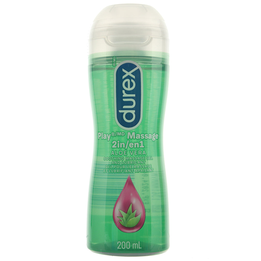 Play 2 in 1 Aloe Vera Massage Gel & Lubricant in 6.76oz/200 Lubes and Lotions > Water Based Sex Lubes