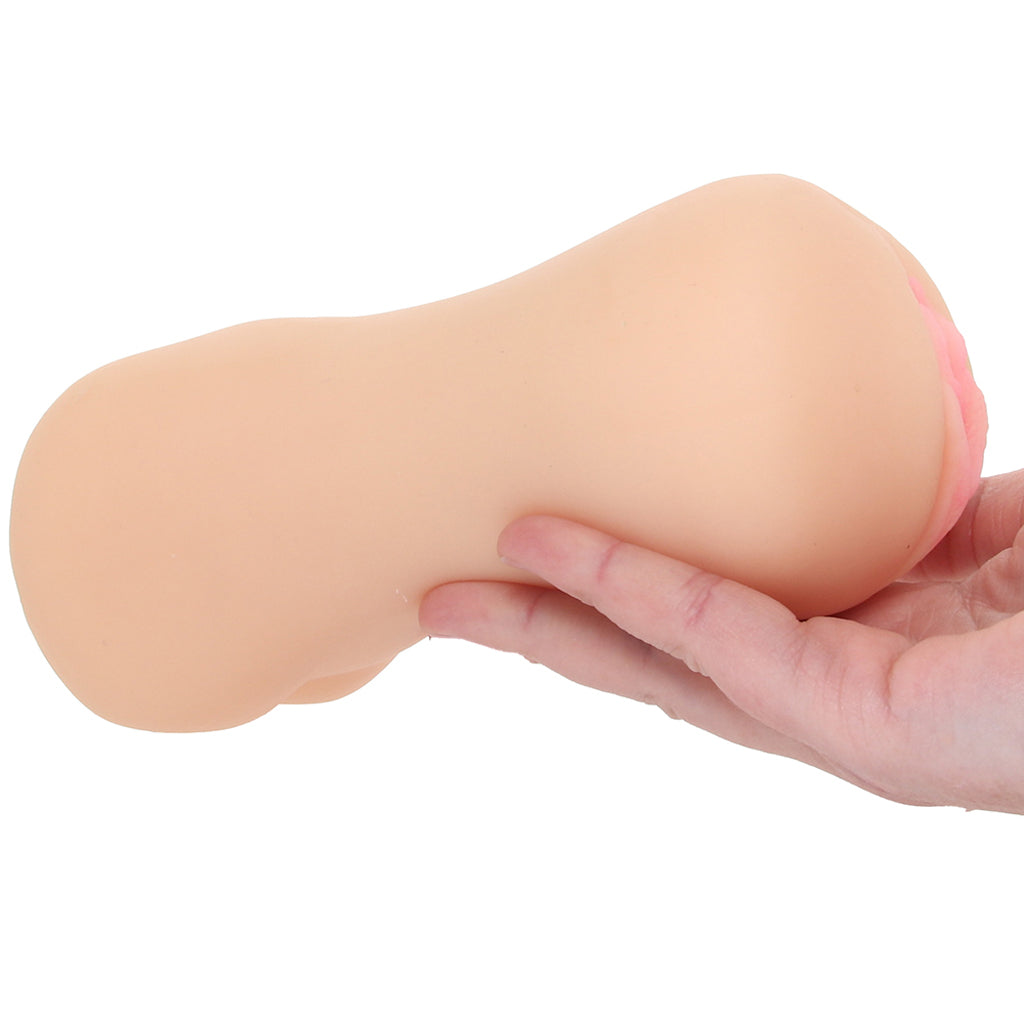 Stroke It Dual Pussy & Ass Stroker in Ivory Male Masturbators > Pocket Strokers