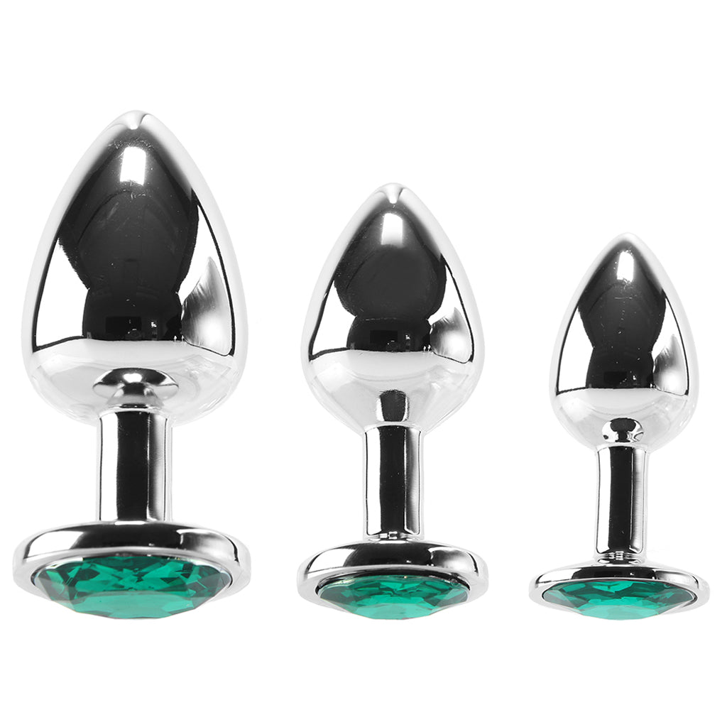 Booty Sparks Emerald Gem Anal Plug Set Anal Sex Toys > Butt Plugs
