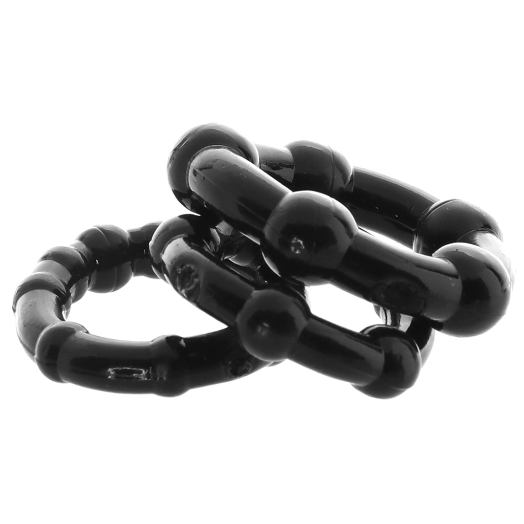 PinkCherry Cock Rings in Black Cock Rings