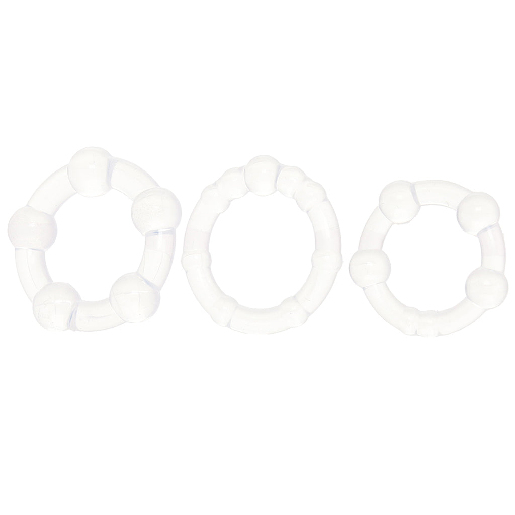 Alpha Liquid Silicone Beaded Rings Cock Rings
