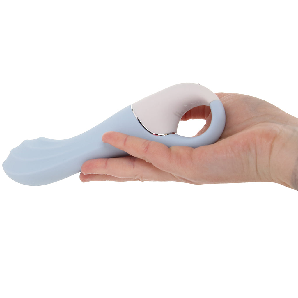 Satisfyer Air Pump Vibrator 5+ G-Spot Vibe in Blue Vibrators > G-Spot Vibrators