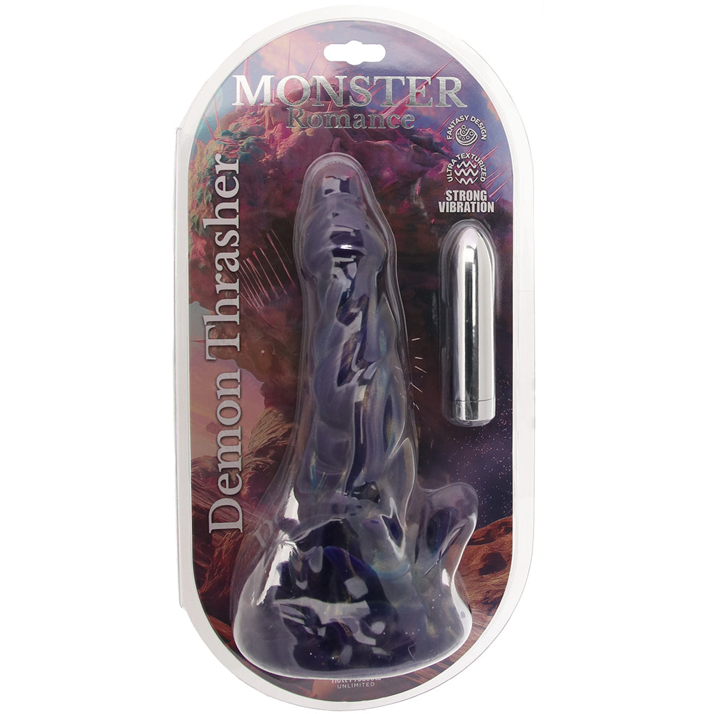 Monster Romance Demon Thrasher Dildo with Bullet Vibe Dildo Sex Toys > G-Spot Dildos