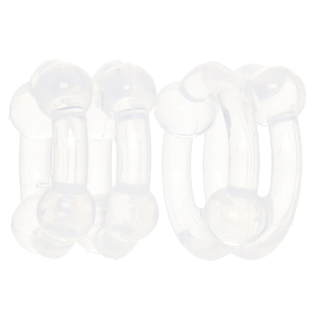 Alpha Liquid Silicone Double Stacker Rings Cock Rings