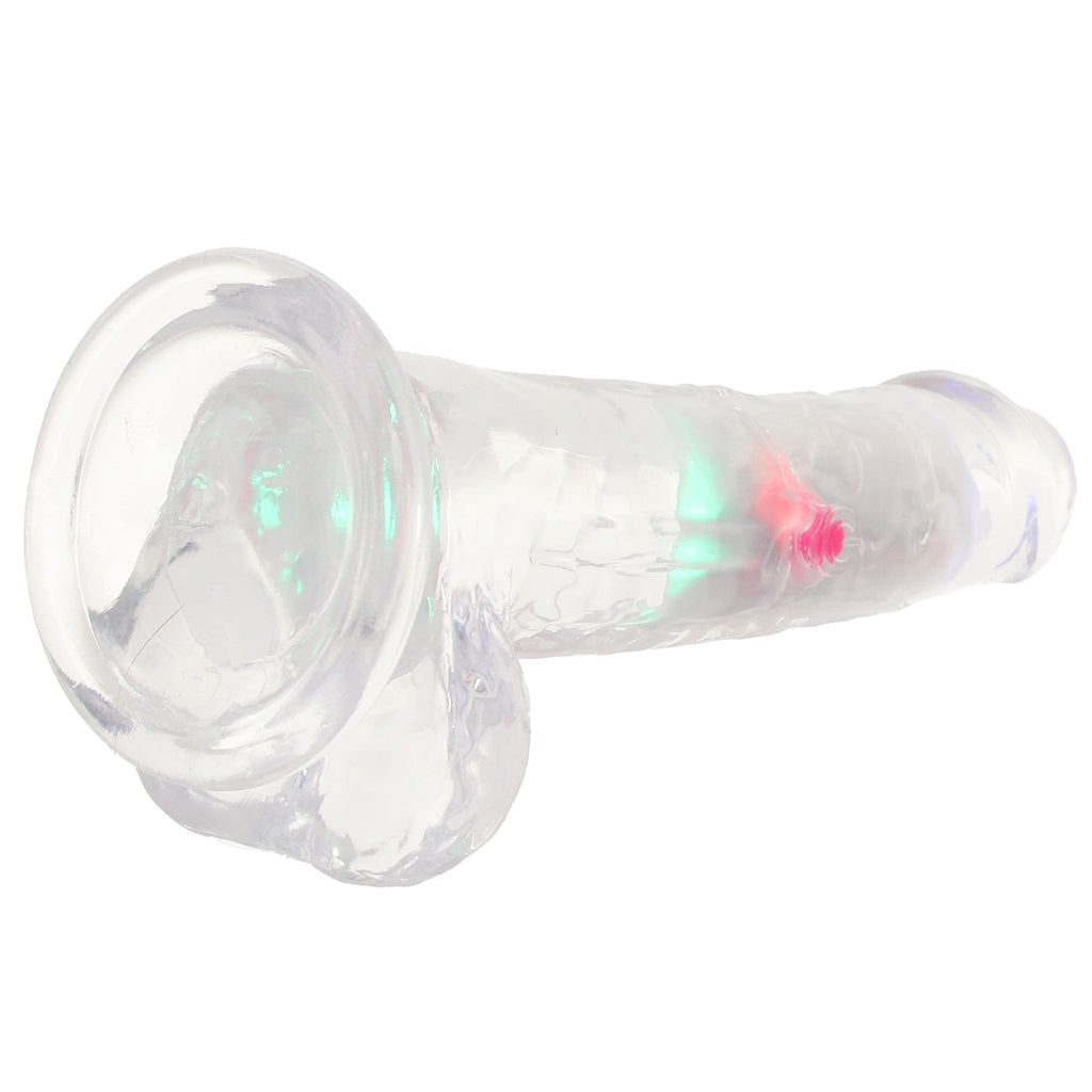 RealRock 7 Inch Light Up Vibrating Ballsy Dildo Vibrators > Realistic Vibrator Dildos