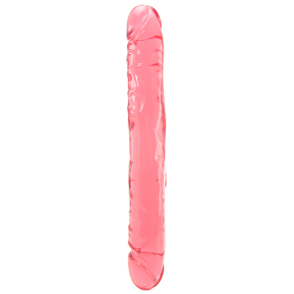Crystal Jellies 12 Inch Double Dong in Pink Dildo Sex Toys > Double Ended Dildos