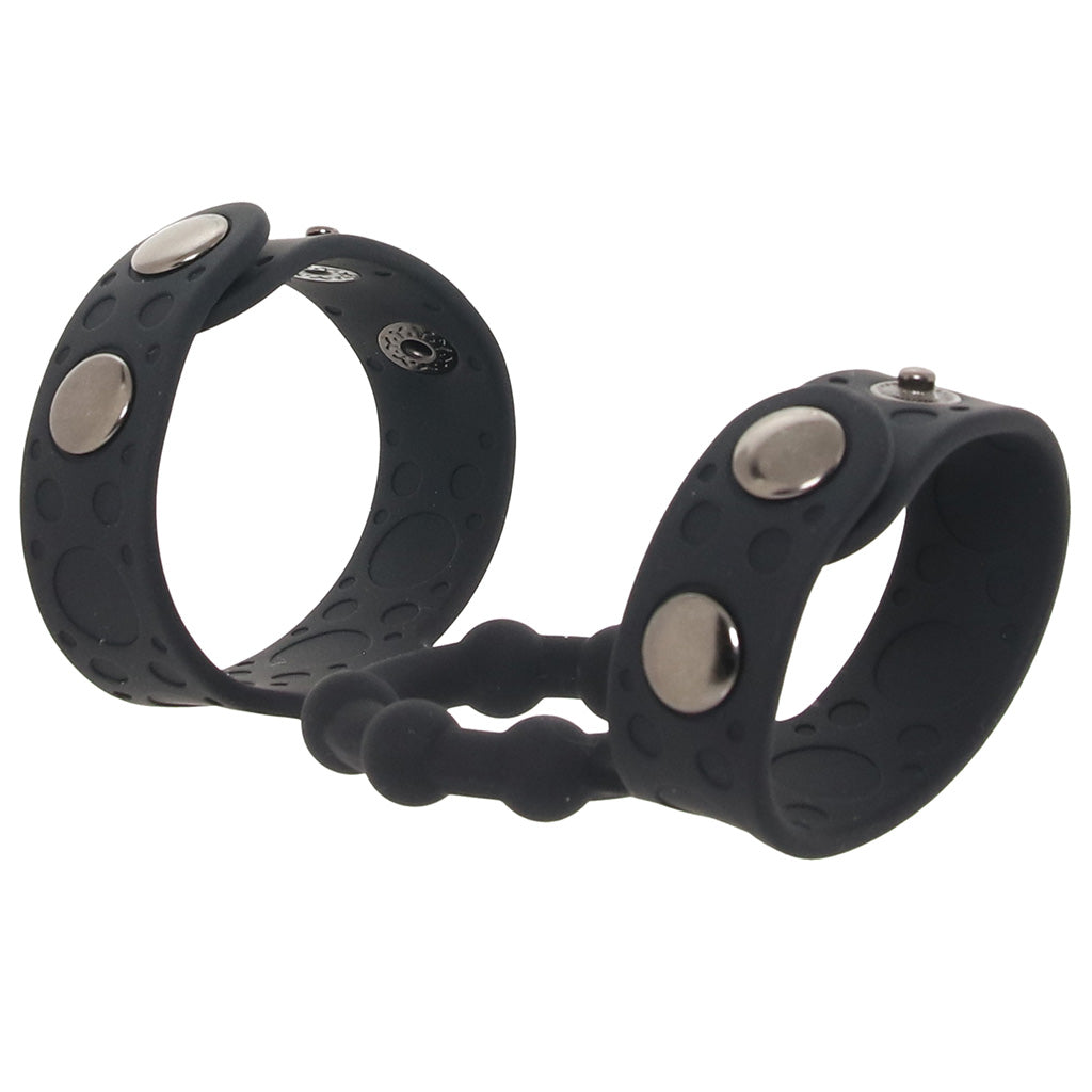 Magic Beaded Cock Ring with Adjustable Ball Straps Bondage and Fetish > Cock and Ball Devices