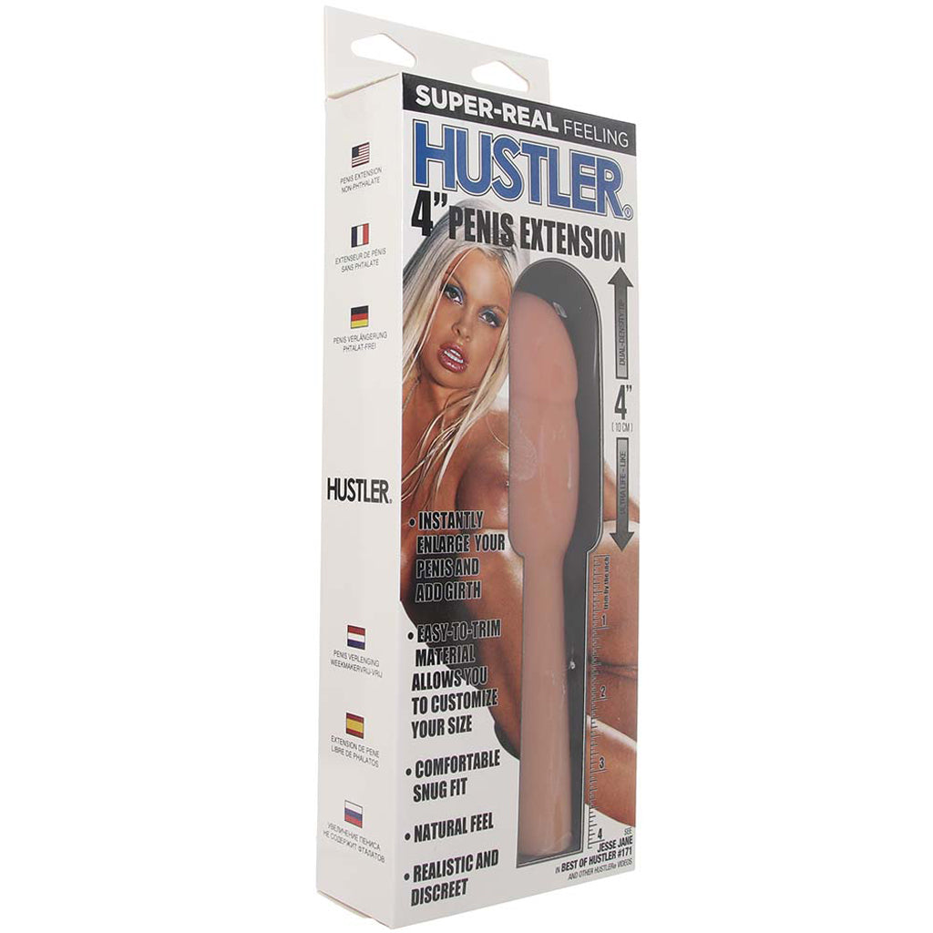 Hustler 4 Inch Penis Extension in Flesh Male Enhancement > Extenders and Sleeves