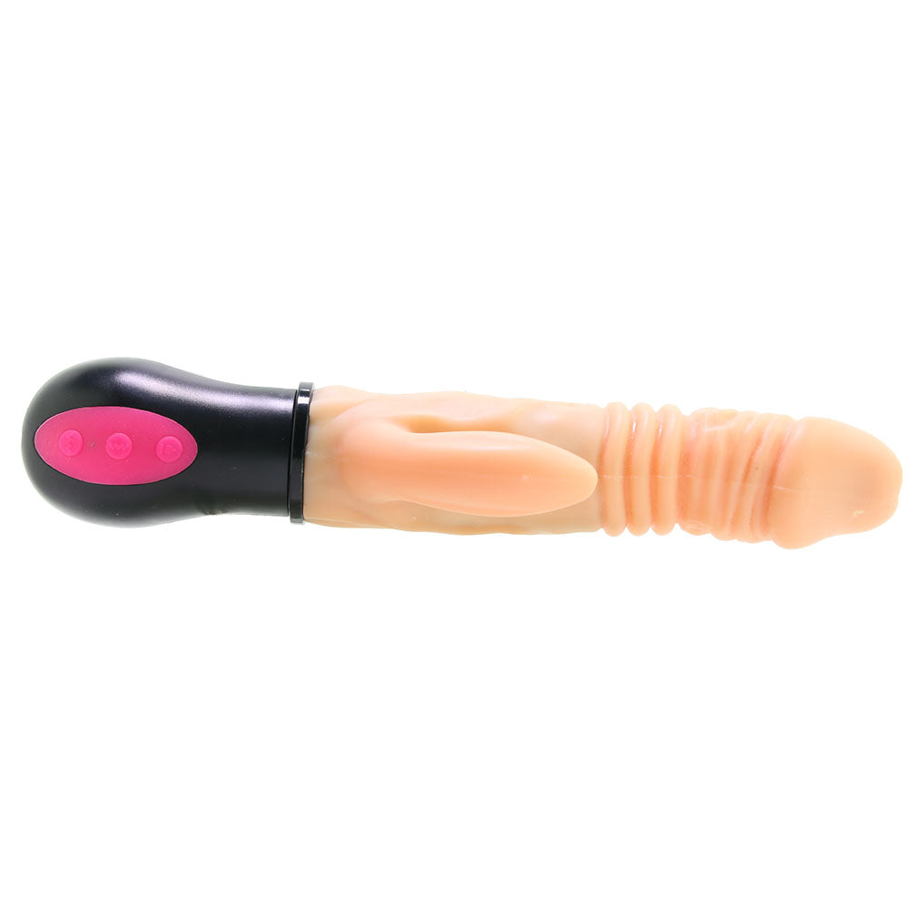 Natural Real Skin Hot Cock Rotating Thruster Vibe in Flesh Vibrators > Rabbit Vibrators