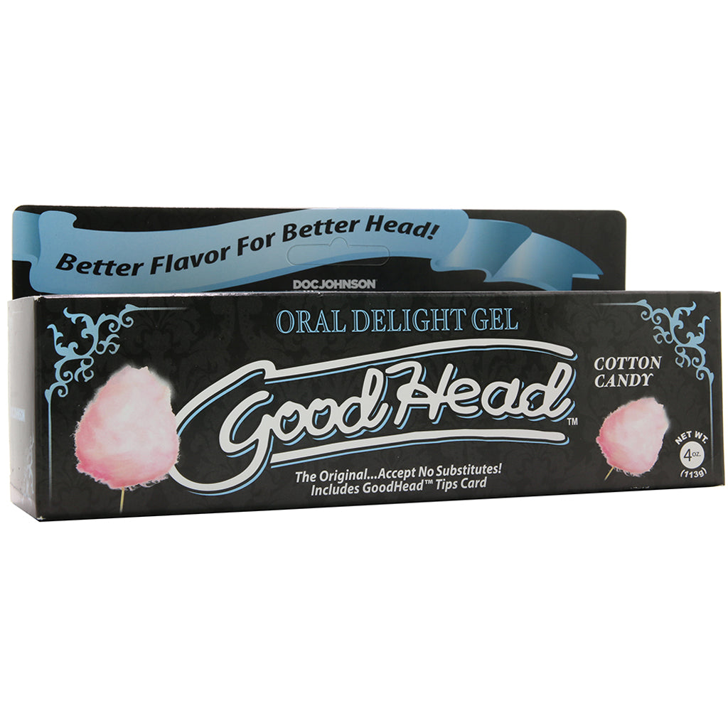 GoodHead Oral Delight Gel 4oz/113g in Cotton Candy Lubes and Lotions > Flavored Sex Lubes