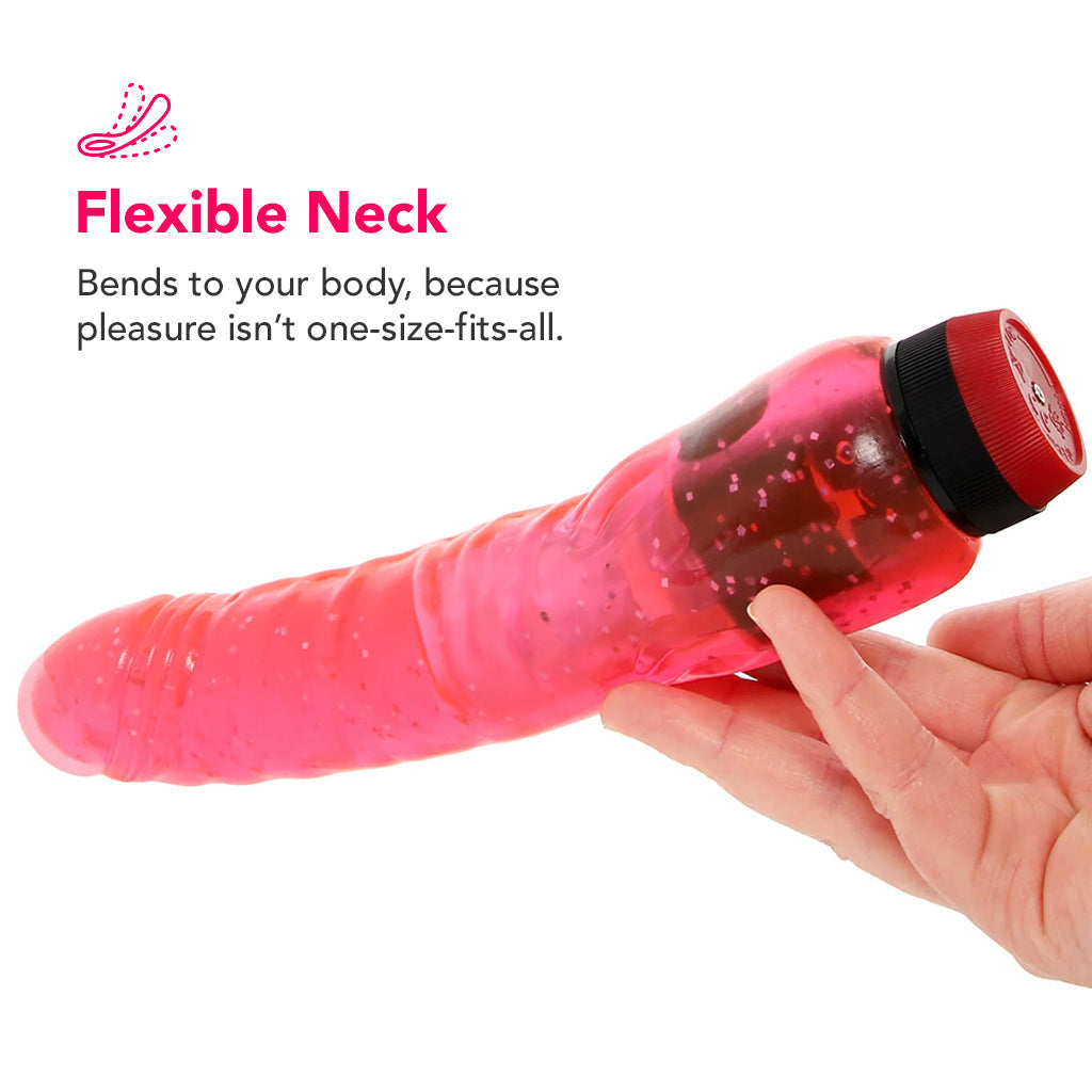 PinkCherry Hot Pink Curved Penis in Pink Vibrators > Realistic Vibrator Dildos