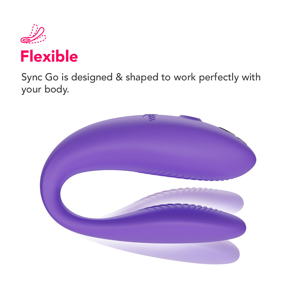 We-Vibe Sync Go Travel Couples Vibe in Purple Vibrators > G-Spot Vibrators