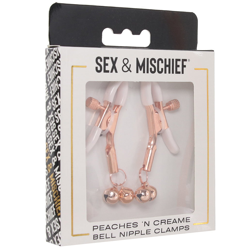 S&M Peaches 'n CreaMe Bell Nipple Clamps Bondage and Fetish > Nipple Stimulators & Clamps