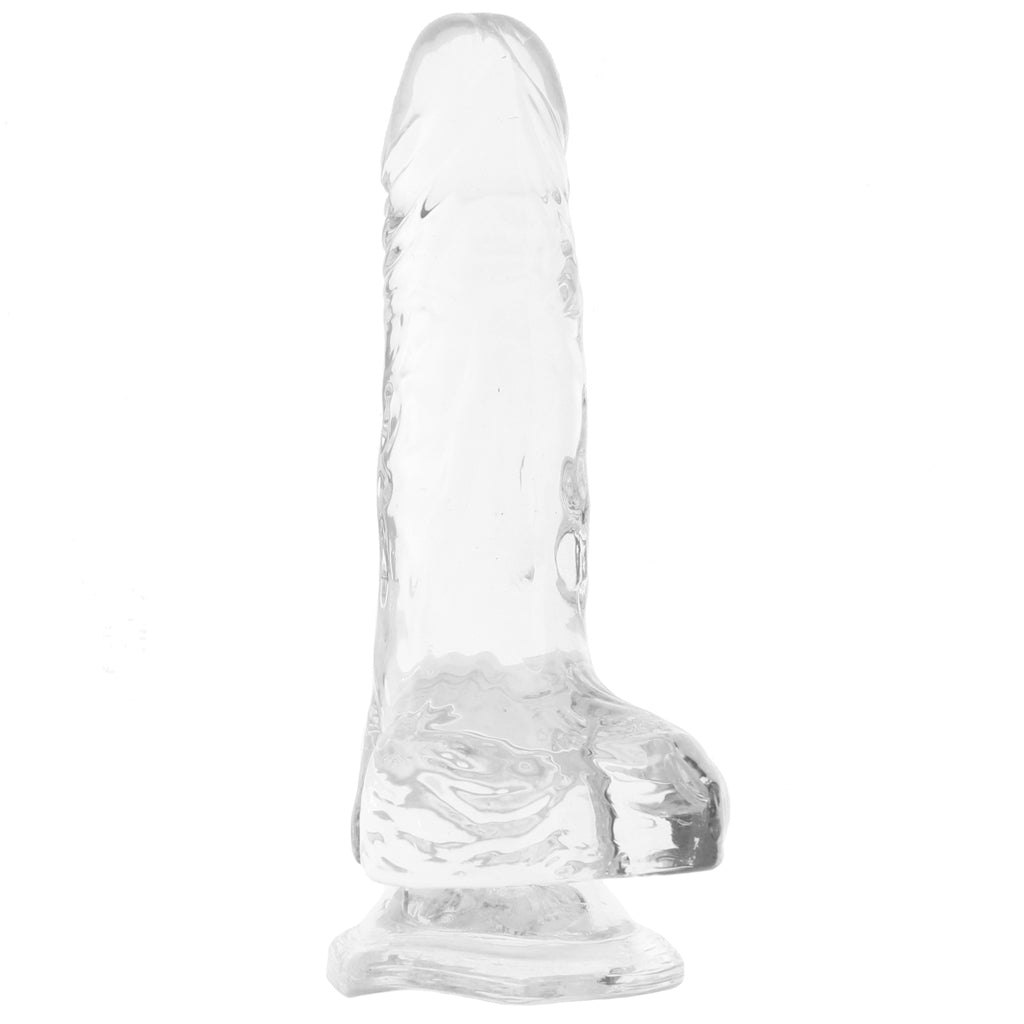 King Cock 4 Inch Ballsy Dildo in Clear Dildo Sex Toys > Realistic Dildos