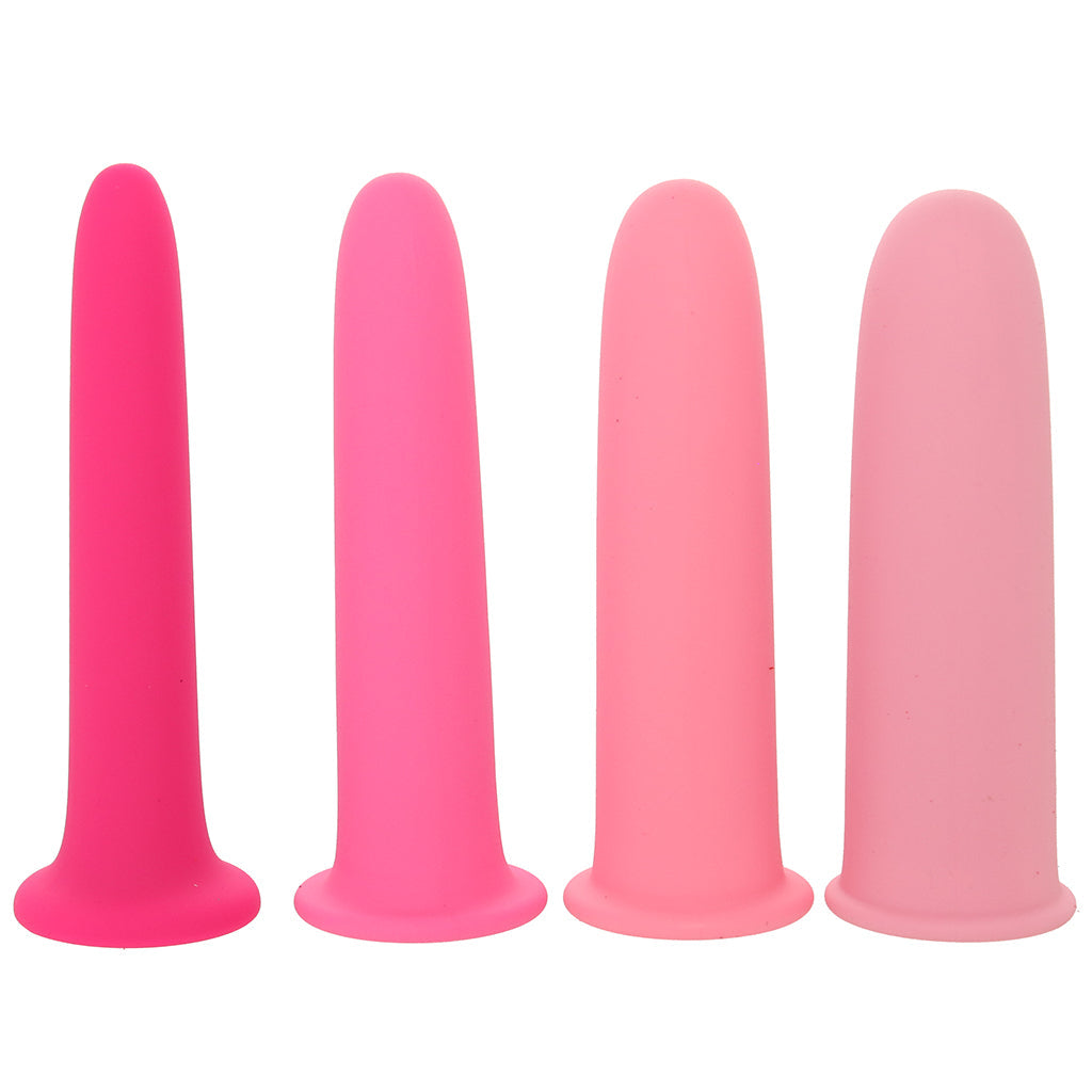 Inya Gliders 4 Piece Stackable Dilator Set Dildo Sex Toys > Silicone Dildos