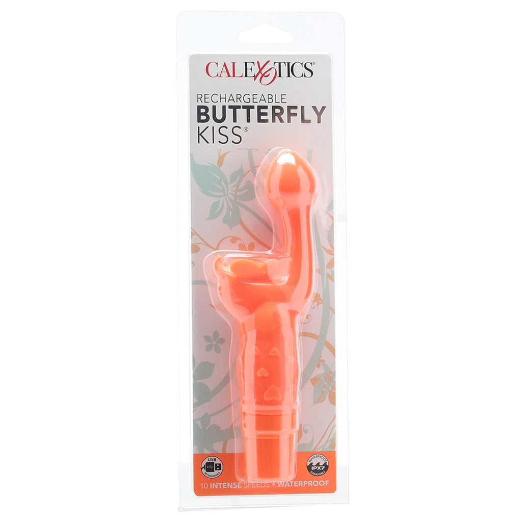 Rechargeable Butterfly Kiss Vibe in Orange Vibrators > G-Spot Vibrators