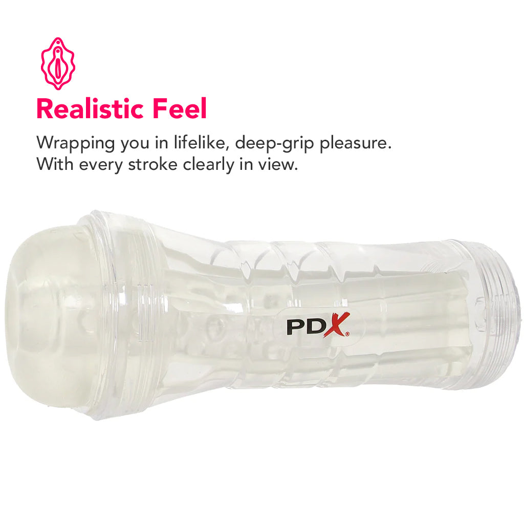 PDX Elite ViewTube Vac XXL Stroker with Hand Pump Male Masturbators > Discreet Masturbators