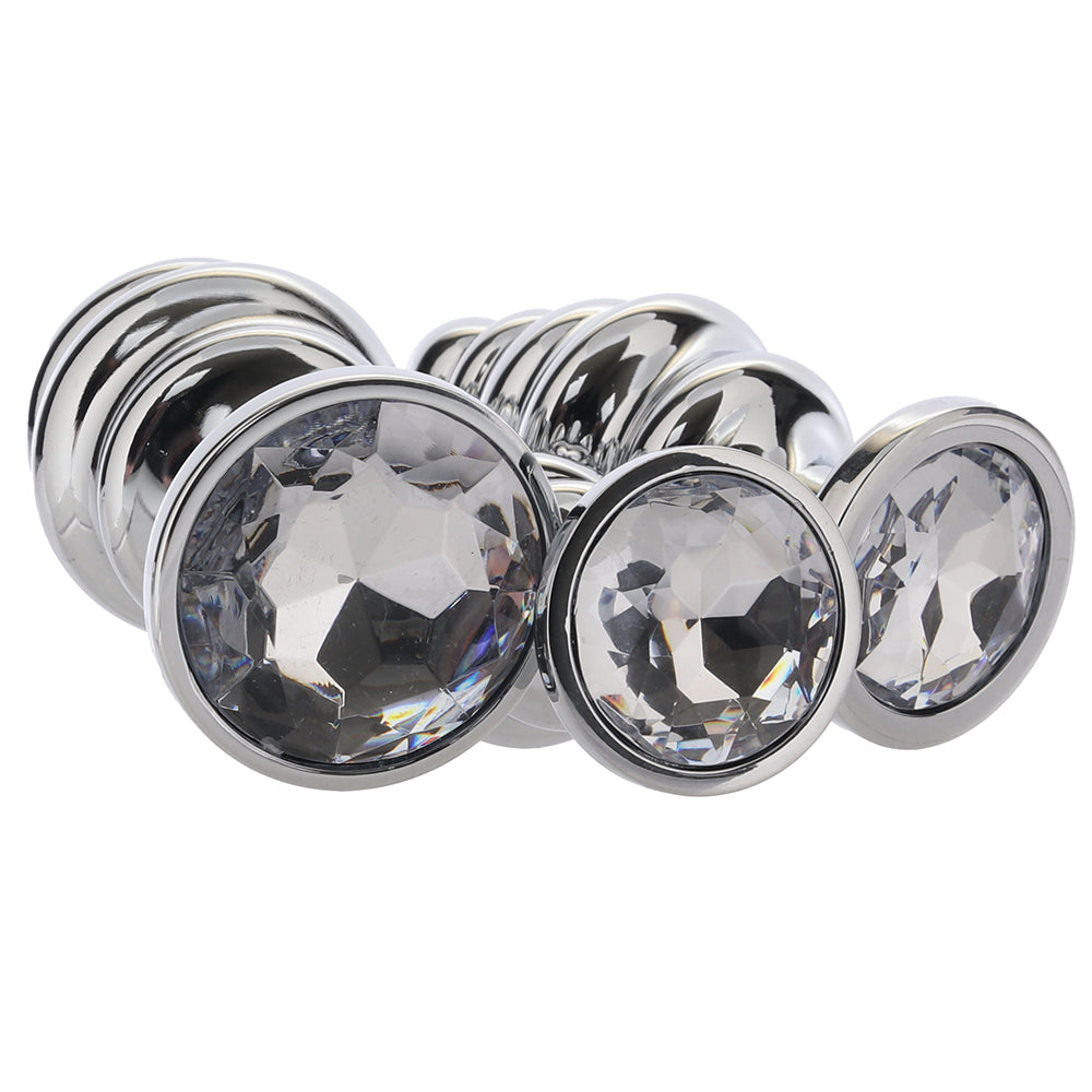 Gemsations Ripple Bling Bling Aluminum Anal Training Kit Anal Sex Toys > Butt Plugs