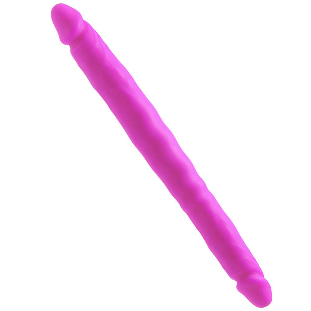 Colours Double Pleasure 12 Inch Dildo in Purple Dildo Sex Toys > Double Ended Dildos