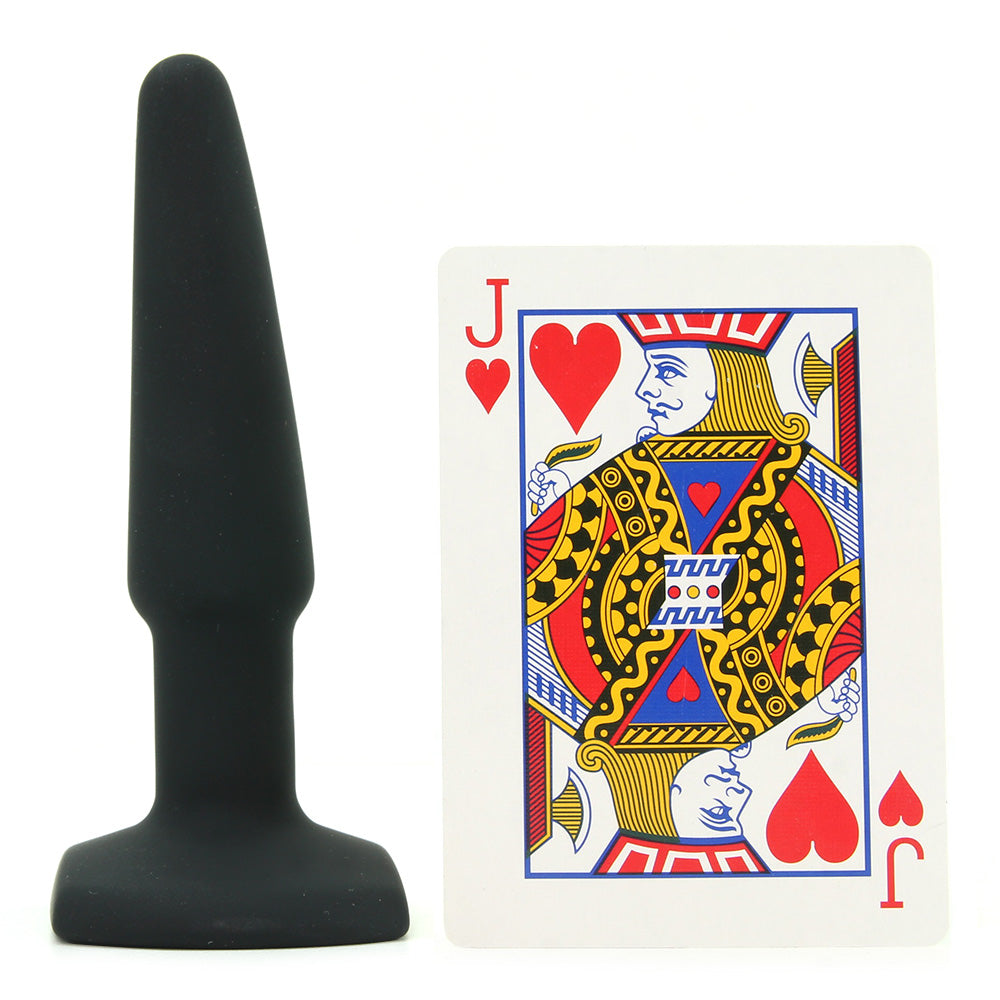 All About Anal Seamless Silicone 4 Inch Butt Plug in Black Anal Sex Toys > Butt Plugs
