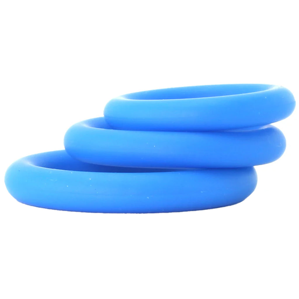 Ram Silicone Cock Rings #1 in Blue Cock Rings