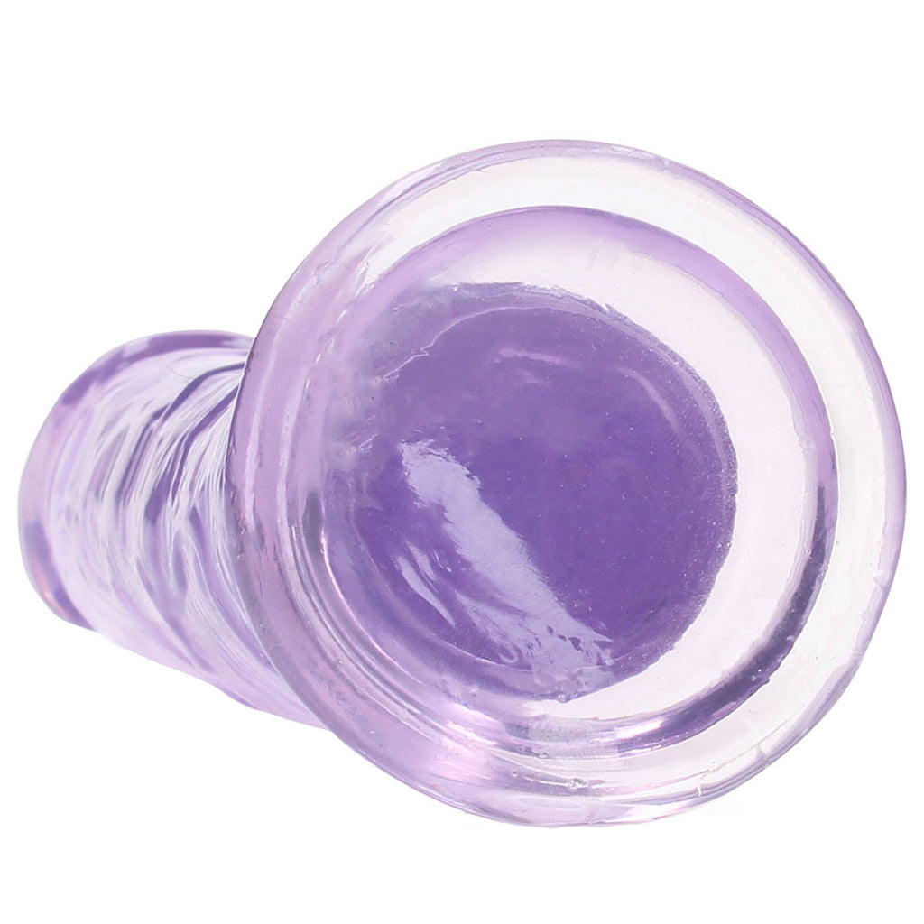 RealRock Crystal Clear Jelly 8 Inch Dildo in Purple Dildo Sex Toys > Realistic Dildos