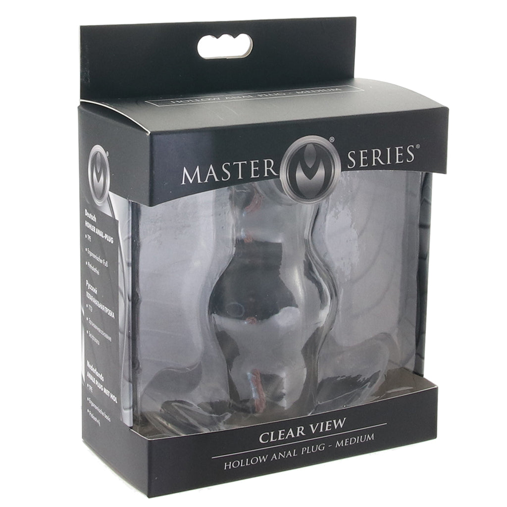 Master Series Clear View Hollow Anal Plug Anal Sex Toys > Butt Plugs