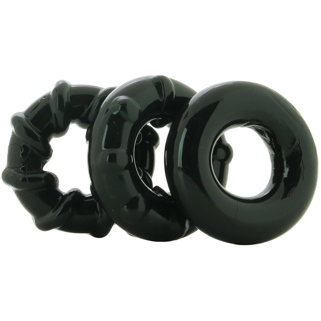 Renegade Dyno Cock Rings 3 Pack in Black Cock Rings