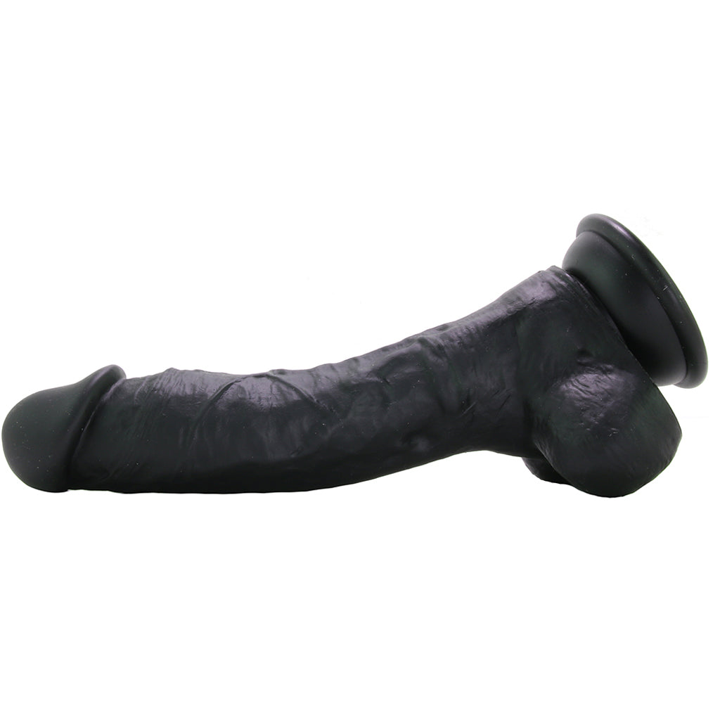 ColourSoft 8 Inch Silicone Dildo in Black Dildo Sex Toys > Realistic Dildos